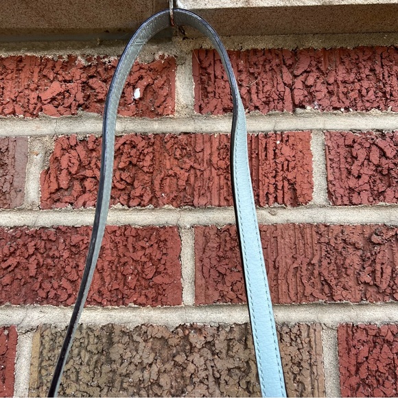 Kate Spade New York Light Blue Genuine Leather Crossbody Satchel Purse - Picture 3 of 13